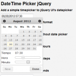 Datetime picker jQuery