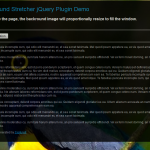 bgStretcher – Background Stretcher jQuery Plugin