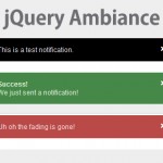 Ambiance – Notificaciones con jQuery
