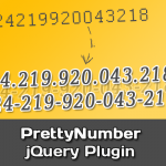 Formatear números con jQuery Pretty Number